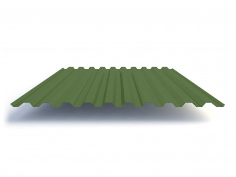 Профнастил С21 RR 11 темно-зелёный 0,5 мм GreenCoat Pural Matt Grand Line