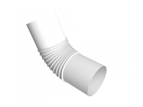 Колено стока трубы Vortex Project 146мм RAL 9003