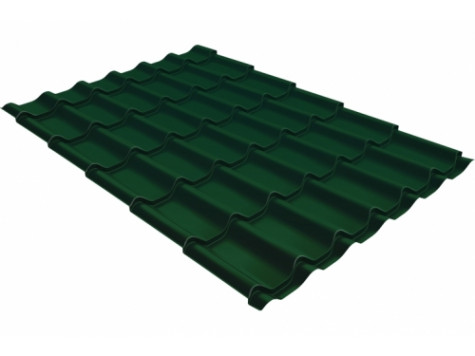 Металлочерепица классик 0,5 Satin RAL 6005 зеленый мох