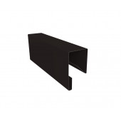 J-Профиль 18мм 0,45 Drap RAL 9005 черный