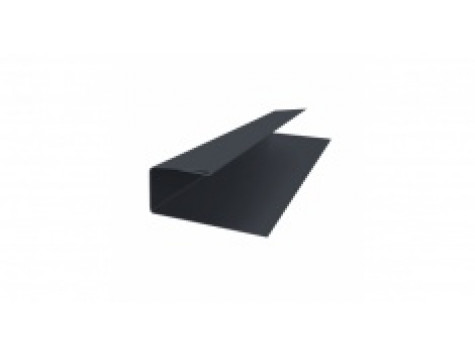 J-Профиль 18мм 0,45 Drap ST RAL 9005 черный