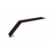 Планка капельник 100х60 0,7 PE с пленкой RAL 8017 шоколад