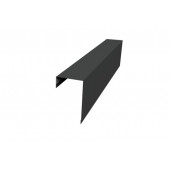 Планка торцевая фасадная фальц 65мм 0,45 Drap ST RAL 7016 антрацитово-серый