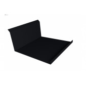 Планка примыкания нижняя 20х122х260х15 0,5 Velur RAL 9005 черный