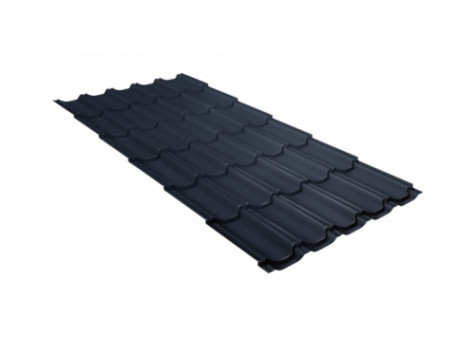 Металлочерепица квинта плюс 0,5 Rooftop Matte RAL 7024 мокрый асфальт