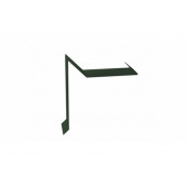Планка ветровая для мягкой кровли двойная завальцовка 60х30х90 0,5 Velur RAL 6020 хромовая зелень