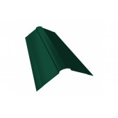 Планка конька фигурного 150x150 0,45 PE-Double RAL 6005 зеленый мох