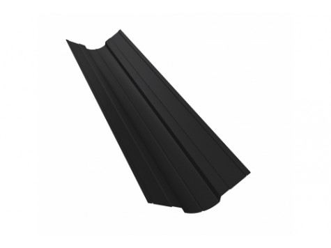 Планка ендовы верхней фигурной 70x70 0,5 Rooftop Matte RAL 9005 черный