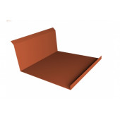 Планка примыкания нижняя 20х122х260х15 0,5 PurLite Мatt RAL 8004 терракота