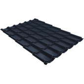 Металлочерепица классик Grand Line 0,5 PurPro Matt 275 RAL 7024 мокрый асфальт