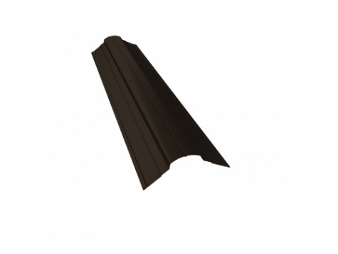 Планка конька фигурного 70x70 0,5 Quarzit RR 32 темно-коричневый