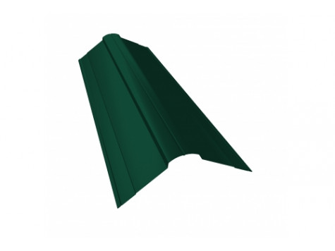 Планка конька фигурного 100x100 0,45 PE-Double RAL 6005 зеленый мох