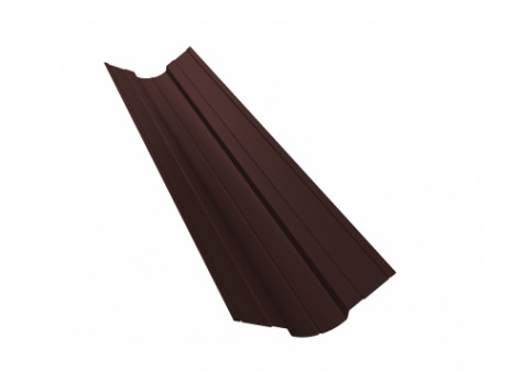 Планка ендовы верхней фигурной 70x70 0,5 GreenCoat Pural BT, matt RR 887 шоколадно-коричневый (RAL 8017 шоколад)