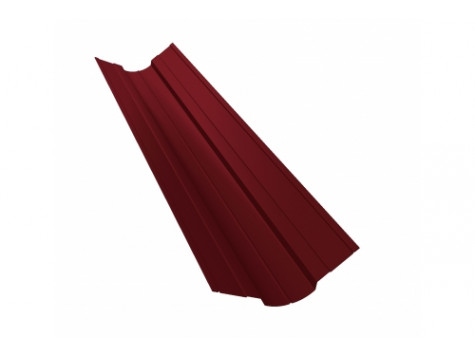 Планка ендовы верхней фигурной 70x70 0,45 Drap RAL 3005 красное вино
