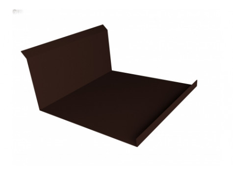 Планка примыкания нижняя 20х122х260х15 0,5 PurLite Мatt RAL 8017 шоколад