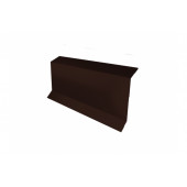 Планка примыкание в штробу 60 Grand Line 0,5 GreenCoat Pural BT, matt RR 887 шоколадно-коричневый (RAL 8017 шоколад)