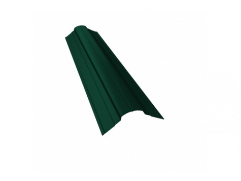 Планка конька фигурного 70x70 0,45 PE-Double RAL 6005 зеленый мох