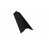 Планка конька фигурного 70x70 0,5 Rooftop Matte RAL 9005 черный