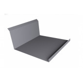 Планка примыкания нижняя 20х122х260х15 0,5 Satin с пленкой RAL 7004 сигнальный серый