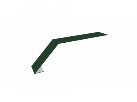 Планка капельник 100х60 0,5 GreenСoat Pural с пленкой RR 11 темно-зеленый (RAL 6020 хромовая зелень)