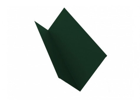 Планка примыкания 150х250 0,5 GreenCoat Pural BT, matt RR 11 темно-зеленый (RAL 6020 хромовая зелень)