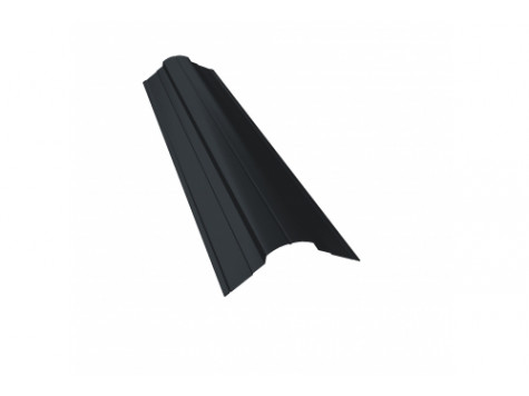 Планка конька фигурного 70x70 0,5 Rooftop Matte RAL 7016 антрацитово-серый