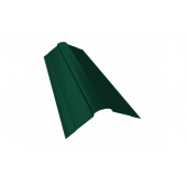 Планка конька фигурного 100x100 0,5 Velur RAL 6005 зеленый мох