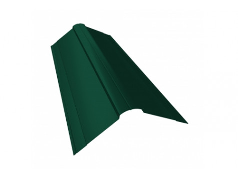 Планка конька фигурного 150x150 0,5 Velur RAL 6005 зеленый мох