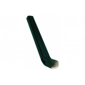 Труба прямоугольная с коленом Vortex 1м RAL 6005