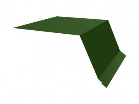 Планка капельник100х55 0,5 GreenCoat Pural BT, matt RR 11 темно-зеленый (RAL 6020 хромовая зелень)